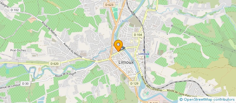 localisation de l'entreprise GLC  LIMOUX