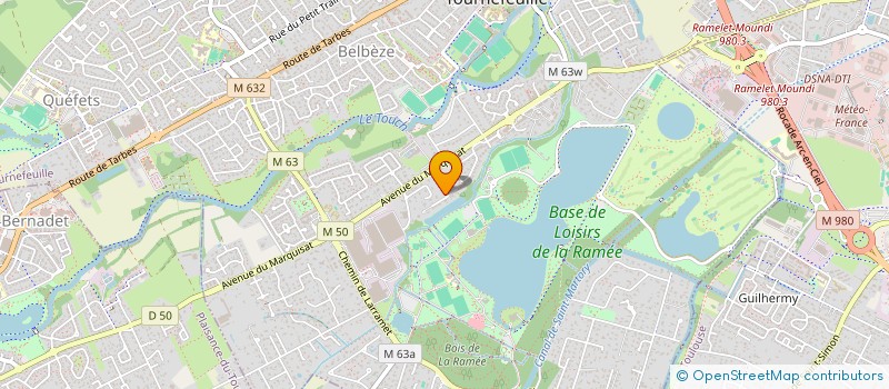 localisation de l'entreprise GLC  TOURNEFEUILLE