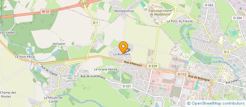 localisation de l'entreprise GLC CONSEIL - CONSEILS ET PRESTATIONS EN RESSOURCES HUMAINES à CONDE-SUR-SARTHE