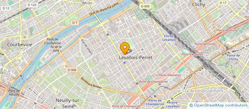localisation de l'entreprise GLC CONSULTING à LEVALLOIS-PERRET