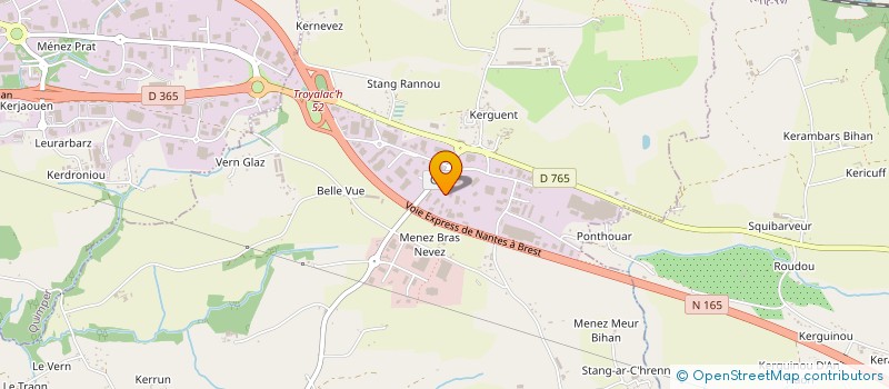 localisation de l'entreprise GLC FINANCES à SAINT-EVARZEC