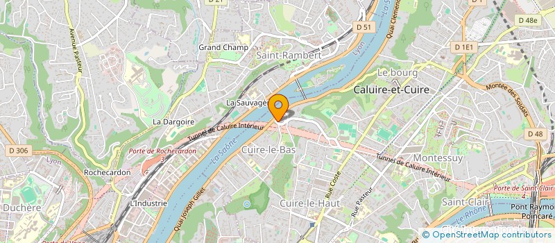 localisation de l'entreprise GLC IMMO  CALUIRE-ET-CUIRE