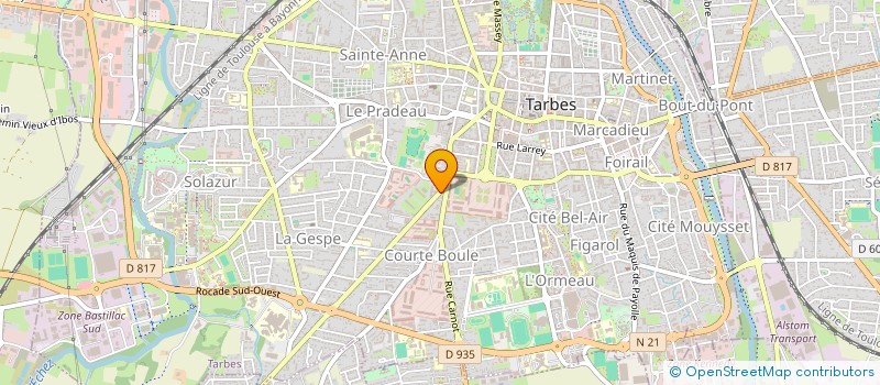 localisation de l'entreprise GLC INVESTISSEMENTS  TARBES