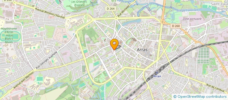 localisation de l'entreprise GLC NORD à ARRAS