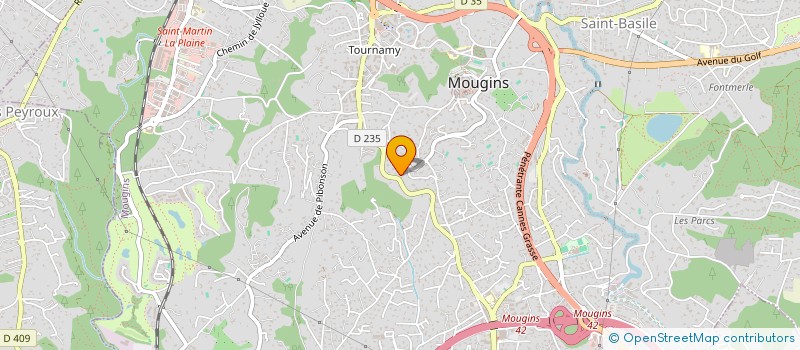 localisation de l'entreprise GLCV INVEST à MOUGINS