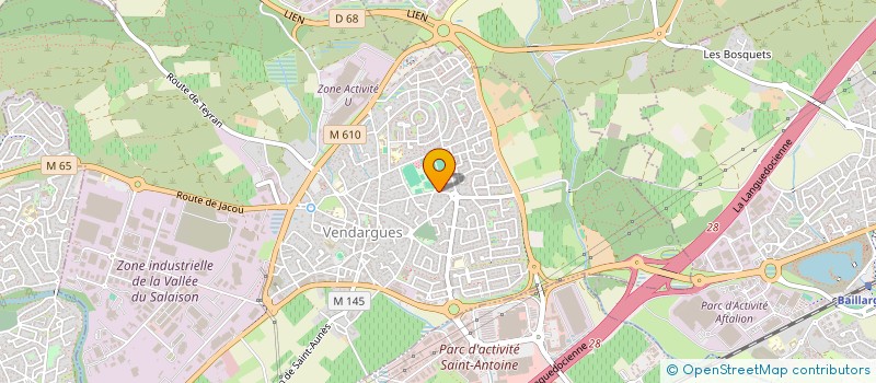 localisation de l'entreprise GLD à VENDARGUES