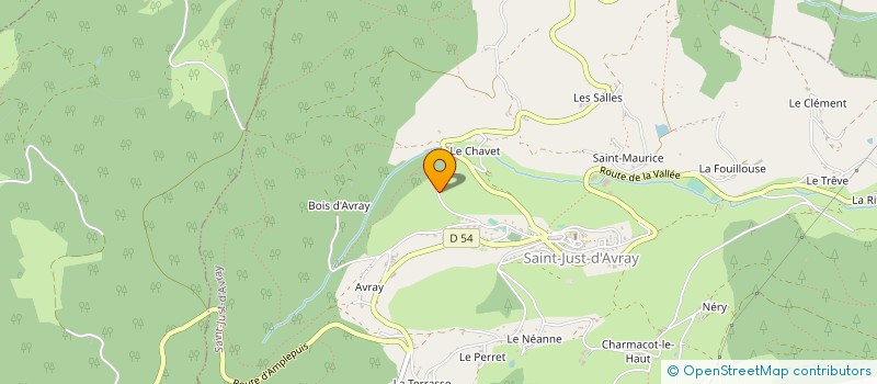 localisation de l'entreprise GLD  SAINT JUST D'AVRAY