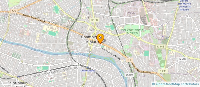 localisation de l'entreprise GLD CHAMPIGNY à CHAMPIGNY-SUR-MARNE