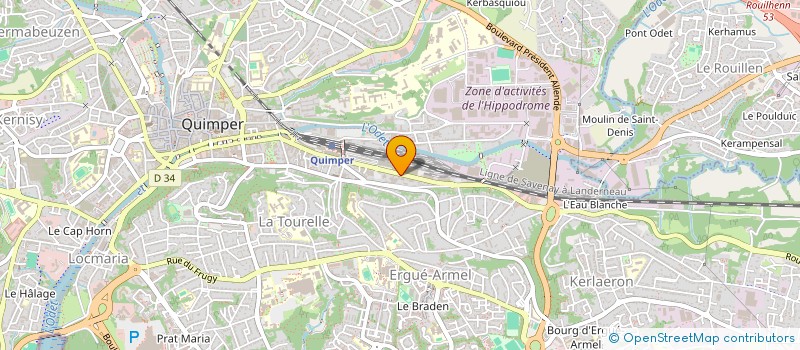 localisation de l'entreprise GLD CONSULTING à QUIMPER