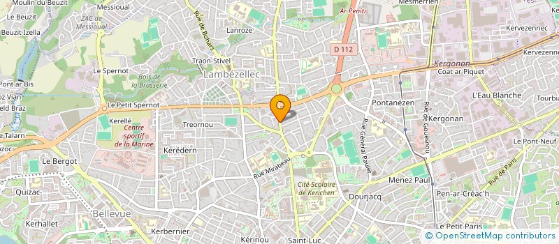 localisation de l'entreprise GLD ELECTRICITE  BREST