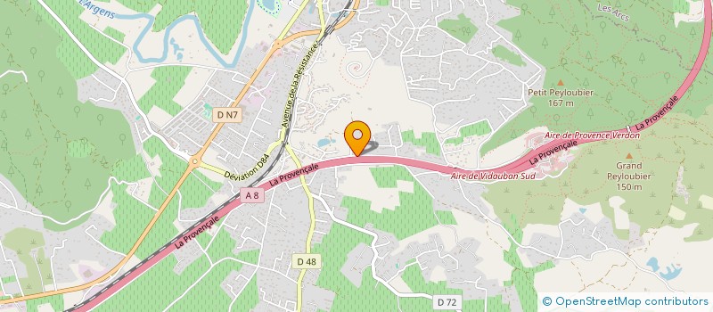 localisation de l'entreprise GLD GROUPE  VIDAUBAN