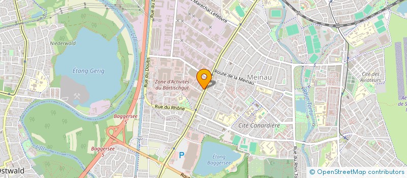 localisation de l'entreprise GLD MEINAU  STRASBOURG