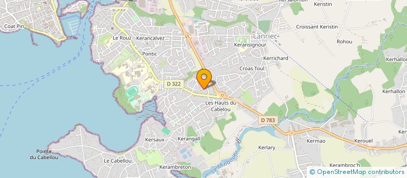 localisation de l'entreprise GLD RESTAURATION  CONCARNEAU