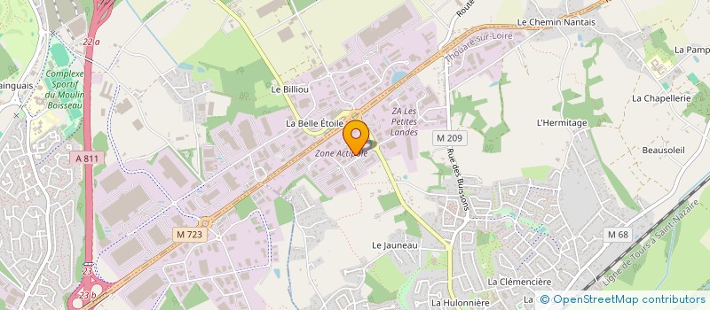 localisation de l'entreprise GLDISTRI à THOUARE-SUR-LOIRE
