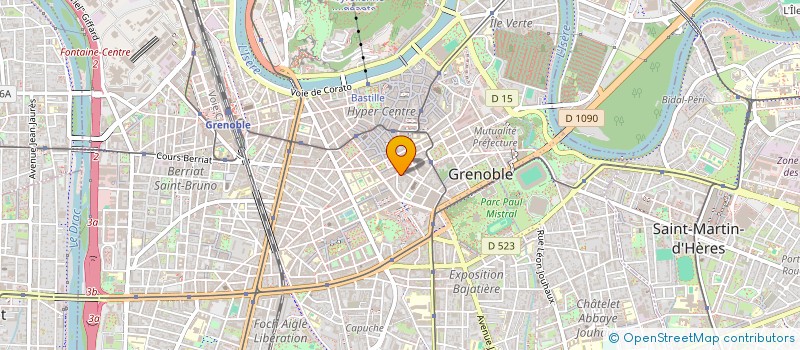 localisation de l'entreprise GLE ETUDES T P GROUPE PIERRIER à GRENOBLE