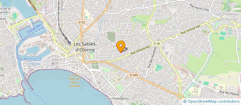 localisation de l'entreprise GLEB GESTION à LES SABLES D'OLONNE