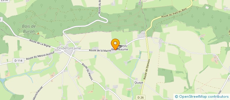 localisation de l'entreprise GLEDITSIA  LES MONTS D'AUNAY