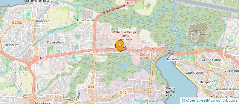 localisation de l'entreprise GLEF  BAIE MAHAULT