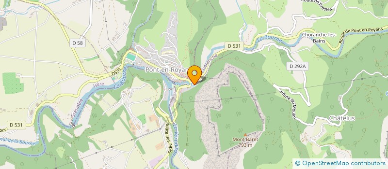 localisation de l'entreprise GLEISOU  PONT-EN-ROYANS