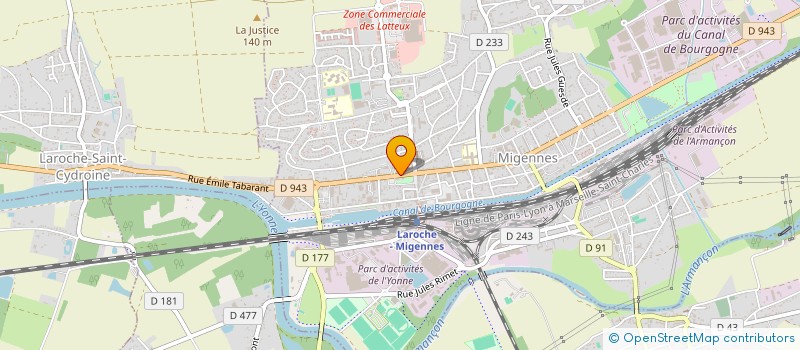 localisation de l'entreprise GLEIZE ET GRENIER à MIGENNES