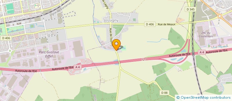 localisation de l'entreprise GLEIZON à JOSSIGNY