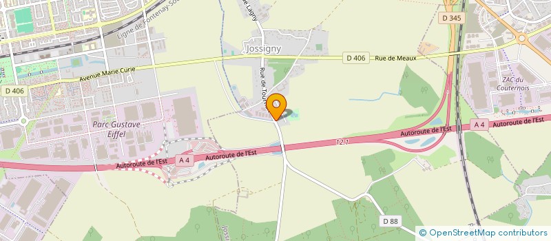 localisation de l'entreprise GLEIZON SERVICES  JOSSIGNY