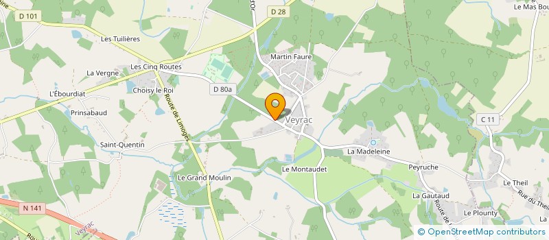 localisation de l'entreprise GLEM  VEYRAC