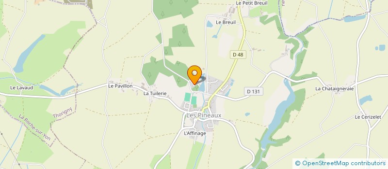 localisation de l'entreprise GLEM  LES PINEAUX