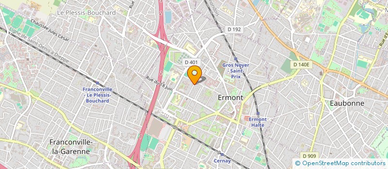 localisation de l'entreprise GLEMMF à ERMONT