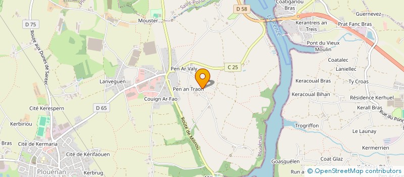 localisation de l'entreprise GLEN ET COMPAGNIE  PLOUENAN