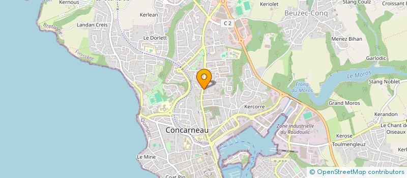 localisation de l'entreprise GLENAN AUTOMOBILES à CONCARNEAU