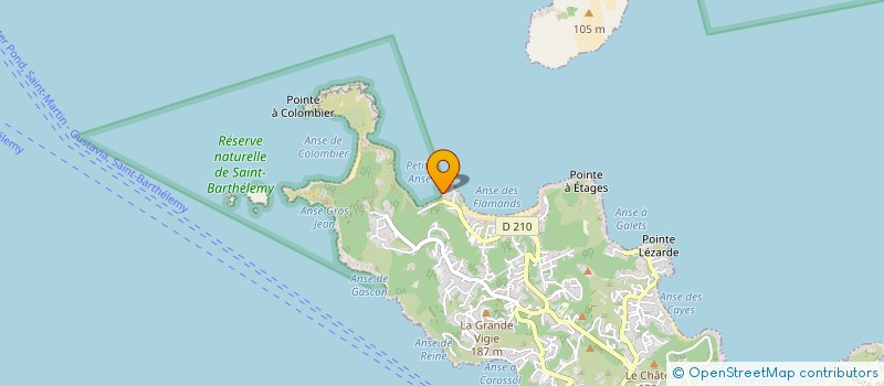 localisation de l'entreprise GLENAT ANTILLES à SAINT BARTHELEMY
