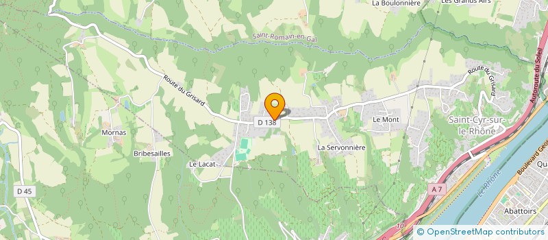 localisation de l'entreprise GLENBESSAY  SAINT-CYR-SUR-LE-RHONE