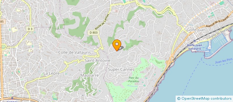localisation de l'entreprise GLENBOROUGH ESTATE  VALLAURIS