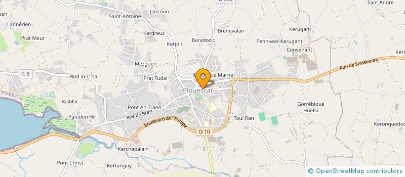 localisation de l'entreprise GLENN & GERARD D'ABOVILLE  PLOUESCAT