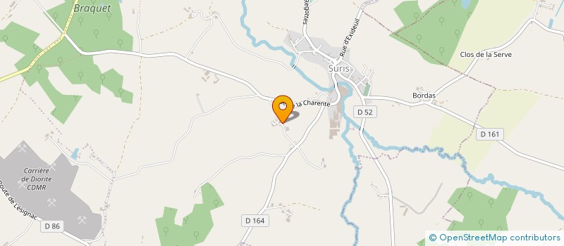 localisation de l'entreprise GLEPA DE LA VALLEE à TERRES-DE-HAUTE-CHARENTE