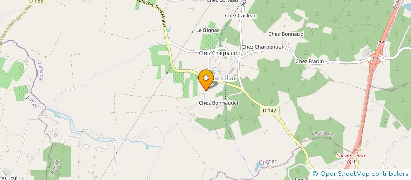 localisation de l'entreprise GLEPA DES BOIS à CHANTILLAC