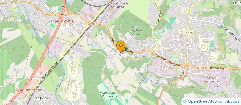 localisation de l'entreprise GLEPA DU MAS à ANGOULEME