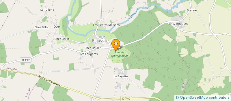 localisation de l'entreprise GLEPAF ABREGEMENT ET GARDILLAUD à BIOUSSAC