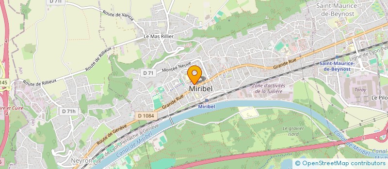 localisation de l'entreprise GLEVE à MIRIBEL