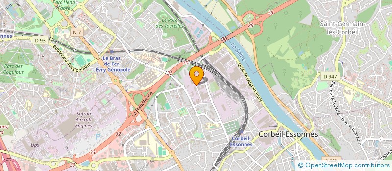 localisation de l'entreprise GLEVENT'S à CORBEIL-ESSONNES
