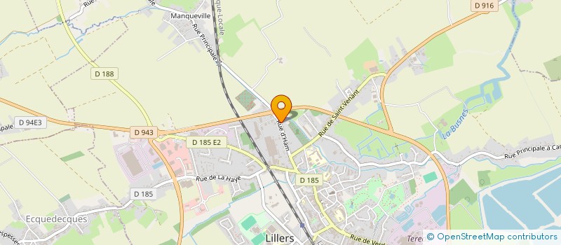 localisation de l'entreprise GLF  LILLERS