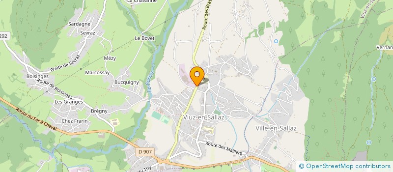 localisation de l'entreprise GLF BOIS à VIUZ-EN-SALLAZ