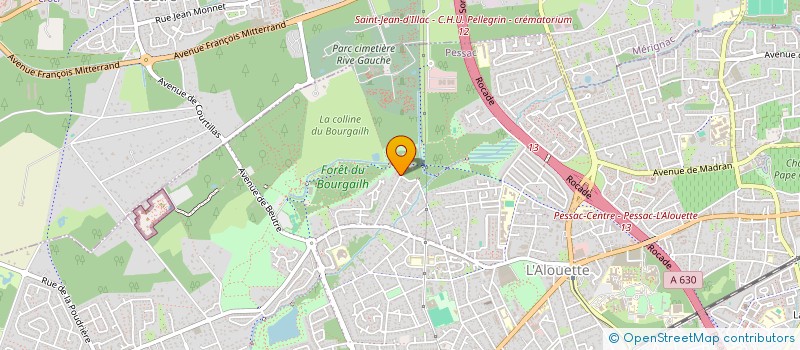 localisation de l'entreprise GLF&CO à PESSAC