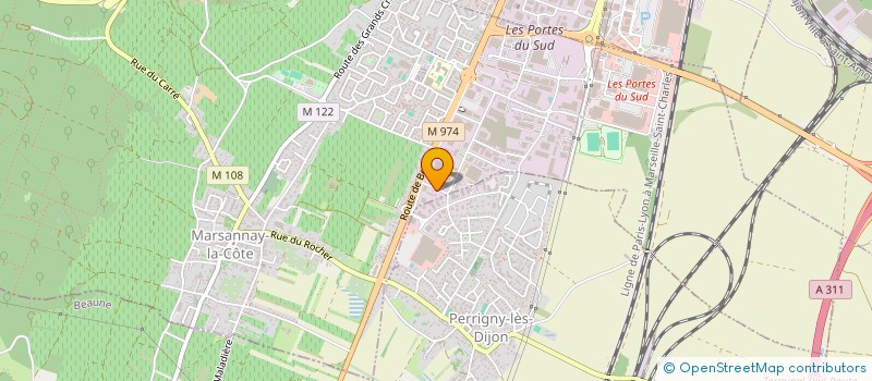 localisation de l'entreprise GLG à MARSANNAY-LA-COTE