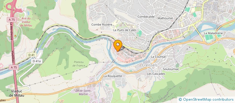localisation de l'entreprise GLG à MILLAU