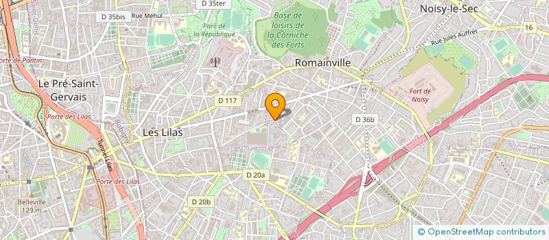 localisation de l'entreprise GLG EYEWEAR à ROMAINVILLE