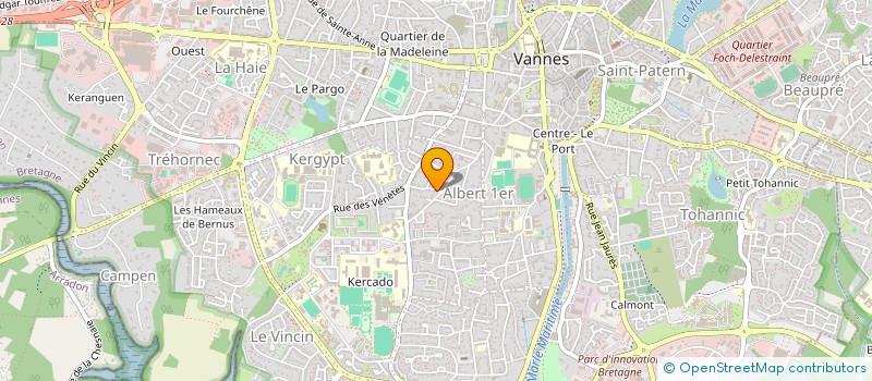 localisation de l'entreprise GLG HABITAT à VANNES