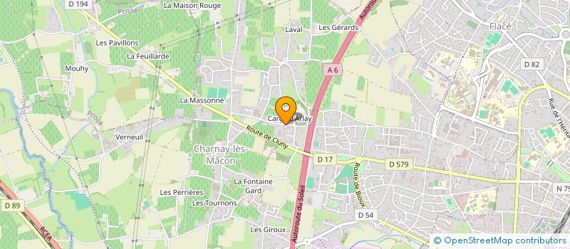 localisation de l'entreprise GLG IMMO à CHARNAY-LES-MACON