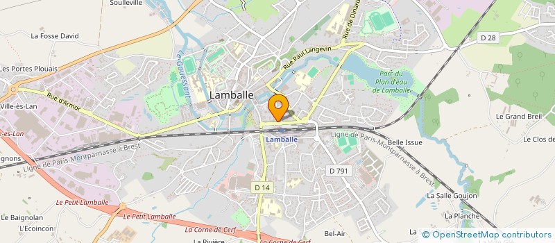 localisation de l'entreprise GLG PARTICIPATIONS  LAMBALLE-ARMOR
